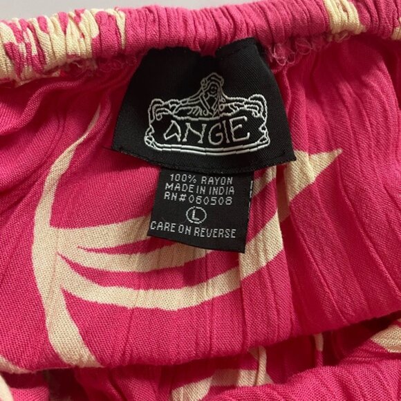 Angie Pink Floral Maxi Dress Boho Tropical Beach - Picture 5 of 6